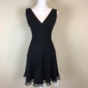Express women’s dress size 0 black 100% silk